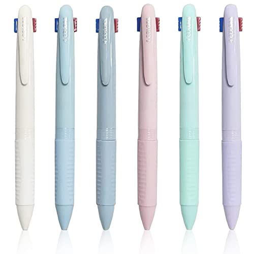 GALEPEE Mehrfarbiger Kugelschreiber, 4-in-1 Mehrfarbige Stifte，0,5-mm-Versenkbare Kugelschreiber für Büro Schule von GALEPEE