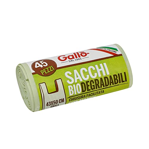 GALLO 45 robuste Beutel Verschluss mit Griffen, Bio, Biologisch abbaubar und kompostierbar, 43x50 cm 12 L Medium GALLO 45 robuste Beutel Verschluss mit Griffen, Bio, Biologisch abbaubar und kompostierbar, 43x50 cm 12 L Medium von GALLO