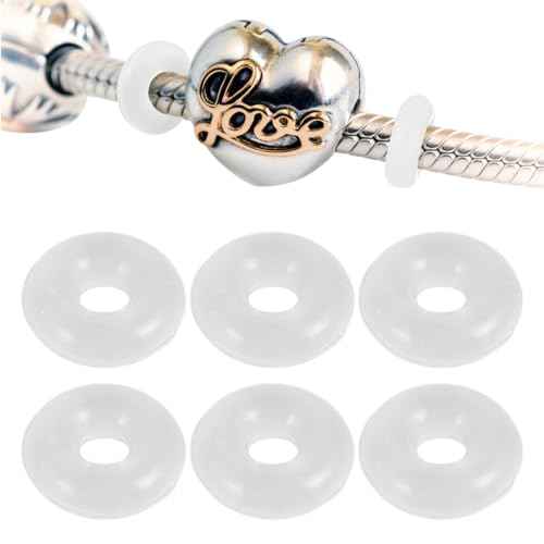 80 StüCk Anti-Rutsch Gummi-Ringe Stopper FüR ArmbäNder Transparent Silikon Abstandshalter FüR Schmuckherstellung Passend FüR Charm-ArmbäNder Und Perlen 80 StüCk Anti-Rutsch Gummi-Ringe Stopper FüR ArmbäNder Transparent Silikon Abstandshalter FüR Schmuckherstellung Passend FüR Charm-ArmbäNder Und Perlen von GALPADA