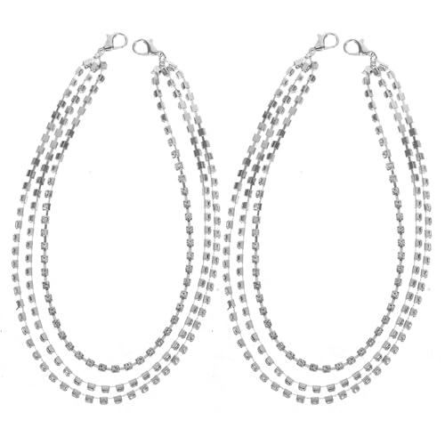 GALPADA 1 Paar Schuhkette Bling-Kette für Schuhe Schuhanhänger schnürsenkel schuhputz deko Stiefel Westernschmuck für Frauen Cowgirl Schuhspitze-Anhänger Sportschuhe Schuhwerk schmücken von GALPADA