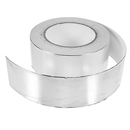 GALPADA 1 Rolle Aluminium Klebeband Hitzebeständiges und Wasserdichtes Klebeband für Elektrische Reparaturen Isolierung Abdichtung von Heizungsrohren Einseitig Leitfähig für Vielseitige von GALPADA