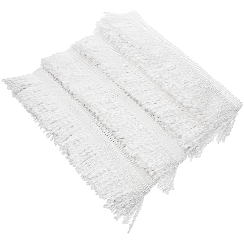 GALPADA 1 Rolle DIY Fransenborte für Vorhänge und Dekoration Weißes Tassel Trim für Kreative Nähprojekte Vielseitig Einsetzbar für Sofakissen und Heimdekoration von GALPADA