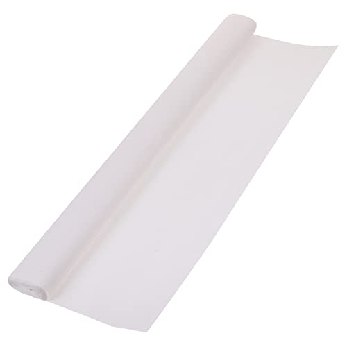 GALPADA 1 Rolle Faltenpapier DIY -Material Taschentuch Bastelkrepppapier Krepppapier für Blumen Urlaub Krepppapier Braut Seidenpapier zum Basteln Krepppapier für die Blumenherstellung Weiß von GALPADA
