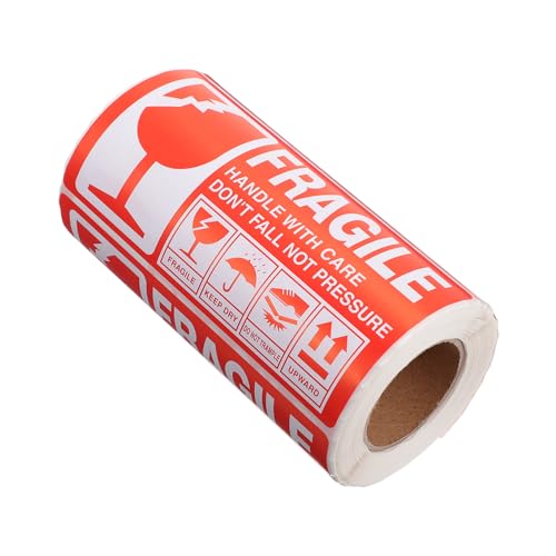 GALPADA 1 Rolle Fragile Sticker Selbstklebende Warnetiketten für Versand und Verpackung Wasserfest Einfache Handhabung Klare Kennzeichnung für Zerbrechliche Güter GALPADA 1 Rolle Fragile Sticker Selbstklebende Warnetiketten für Versand und Verpackung Wasserfest Einfache Handhabung Klare Kennzeichnung für Zerbrechliche Güter von GALPADA