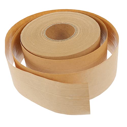 GALPADA 1 Rolle Kraftpapier Klebeband Wasseraktiviertes Verpackungsband für Kartons Hohe Haftkraft Vielseitig Einsetzbar Verpacken und Versiegeln von GALPADA