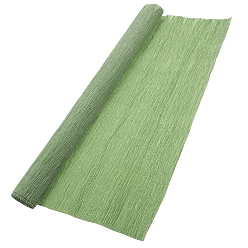 GALPADA 1 Rolle Krepp-papier Grünes Krepppapier Krepp-geschenkpapier Crêpe De Faltig Verpackung Aus Krepppapier Blumeneinschlagpapier Für Blumensträuße Hochzeitspapier Hochzeitsdekor Groß von GALPADA