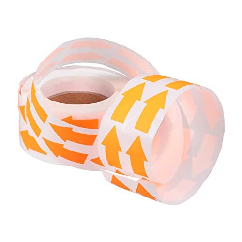GALPADA 1 Rolle Leuchtende Aufkleber Selbstklebende Etiketten Fluoreszierendem Orange für DIY Projekte Bastelarbeiten Markierung von Richtungen von GALPADA