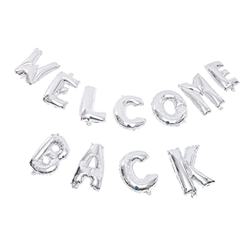 GALPADA 1 Satz Alphabet-Luftballons Willkommen Party Dekoration erste schultag wiedersehen Buchstabenballon wiedervereinigung Folienballons Kindergarten-Ornamente Aluminiumfolie Silver GALPADA 1 Satz Alphabet-Luftballons Willkommen Party Dekoration erste schultag wiedersehen Buchstabenballon wiedervereinigung Folienballons Kindergarten-Ornamente Aluminiumfolie Silver von GALPADA