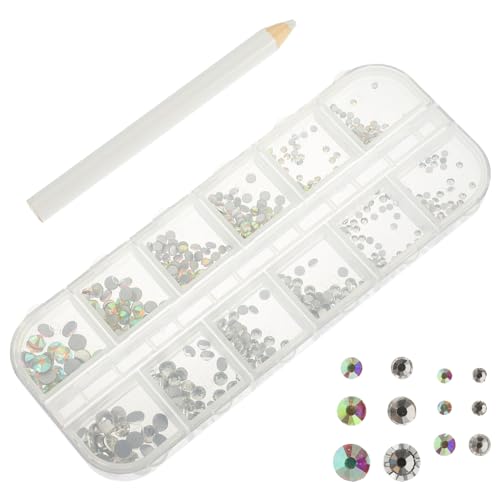 GALPADA 1 Satz Fake Diamonds Nail Art Ab Farbige Strasssteine mit Nail Art Pen für Kreative Nageldesigns für Dekorationen und Maniküre GALPADA 1 Satz Fake Diamonds Nail Art Ab Farbige Strasssteine mit Nail Art Pen für Kreative Nageldesigns für Dekorationen und Maniküre von GALPADA