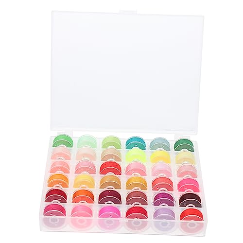 GALPADA 1 Satz Farben Nähgarn Set mit Spulenbox Tragbare Spulen für Nähmaschine und Stickerei für DIY Kleidung Quilten und Handarbeiten Langlebig und Praktisch von GALPADA