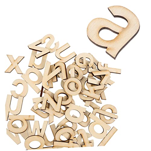 GALPADA 1 Satz Holzalphabet zum Selbermachen Namensschilder fürs Kinderzimmer Wandbuchstaben hoch wandverkleidung wand polsterung Buchstabenausschnitt aus Holz Holz-Alphabet-Schild- von GALPADA