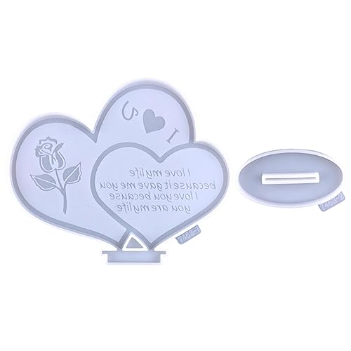 GALPADA 1 Satz Liebesschmuck Schimmel Herz handwerkliche Form valentinstag DIY form Silikonform zum Basteln DIY Bastelform Valentinstagsformen Gießform aus Epoxidharz Kieselgel Weiß GALPADA 1 Satz Liebesschmuck Schimmel Herz handwerkliche Form valentinstag DIY form Silikonform zum Basteln DIY Bastelform Valentinstagsformen Gießform aus Epoxidharz Kieselgel Weiß von GALPADA