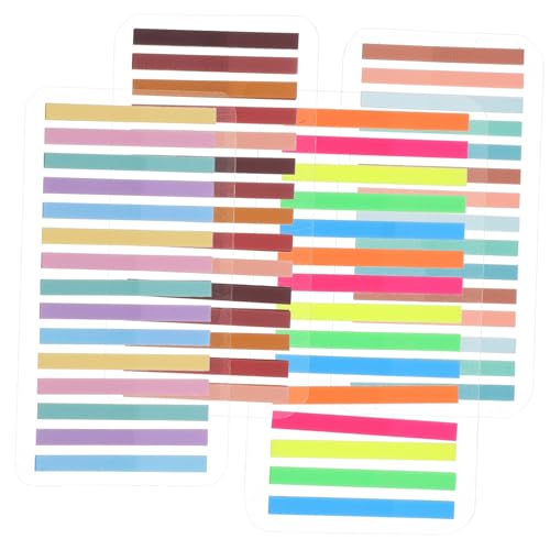 GALPADA 1 Satz Pet Transparente Haftstreifen Bunte Index Tabs für Büro und Studium Selbstklebende Lese und Markierungsstreifen Praktische und Vielseitige Haftnotizen von GALPADA
