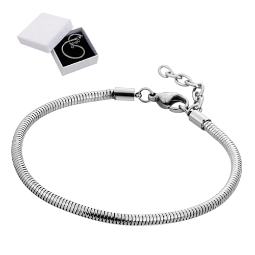 GALPADA 1 Satz Schlangenknochenarmband Schlangenkette Armbandschmuck Silbernes Schlangenarmband Silbernes Kettenarmband Rostfrei Gold Kettenarmbänder Kabel Zierlich Plattiert Silver Karton GALPADA 1 Satz Schlangenknochenarmband Schlangenkette Armbandschmuck Silbernes Schlangenarmband Silbernes Kettenarmband Rostfrei Gold Kettenarmbänder Kabel Zierlich Plattiert Silver Karton von GALPADA