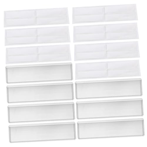 GALPADA 1 Satz Selbstklebende Etikettenhalter Transparentes Etikettenset für Karten Fotos und Notizen Organisieren und Beschriften für Regale und Zuhause von GALPADA