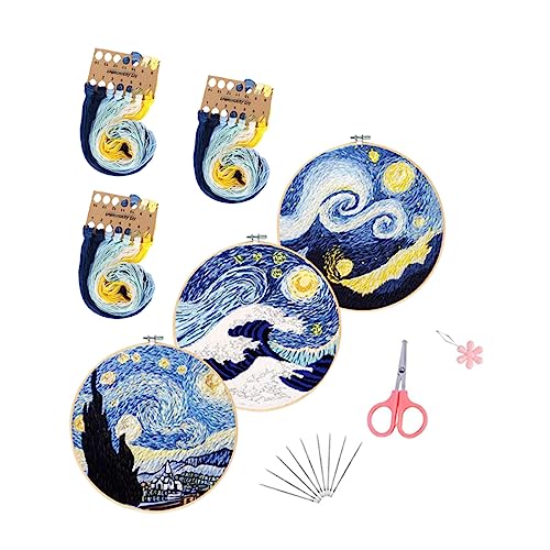 GALPADA 1 Satz Sky DIY Stickerei Set Komplettes Embroidery Kit für Anfänger Gestempelter Muster Stickrahmen Bunten Fäden und Werkzeugen für Kreative Bastelprojekte für und Familie GALPADA 1 Satz Sky DIY Stickerei Set Komplettes Embroidery Kit für Anfänger Gestempelter Muster Stickrahmen Bunten Fäden und Werkzeugen für Kreative Bastelprojekte für und Familie von GALPADA