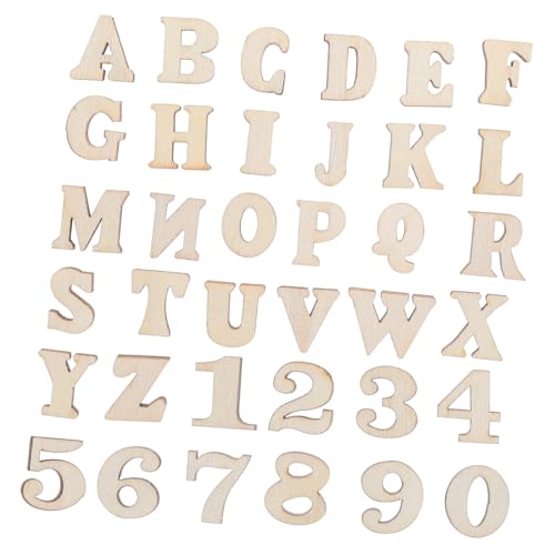 GALPADA 1 Satz Teiliges Set Unbemalte Holzbuchstaben Und Zahlen Für Diy Bastelprojekte Natürliche Holzteile Für Wanddekoration Frühkindliches Lernen Kreative Heim Und 200 Stück GALPADA 1 Satz Teiliges Set Unbemalte Holzbuchstaben Und Zahlen Für Diy Bastelprojekte Natürliche Holzteile Für Wanddekoration Frühkindliches Lernen Kreative Heim Und 200 Stück von GALPADA
