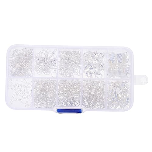 GALPADA 1 Schachtel DIY Ohrhaken für Ohrringherstellung Fach Sortierte Silberne Schmuckzubehör Box Hautfreundlich Glatte Oberfläche für Ohrhänger Basteln und Personalisierte Ohrringe GALPADA 1 Schachtel DIY Ohrhaken für Ohrringherstellung Fach Sortierte Silberne Schmuckzubehör Box Hautfreundlich Glatte Oberfläche für Ohrhänger Basteln und Personalisierte Ohrringe von GALPADA