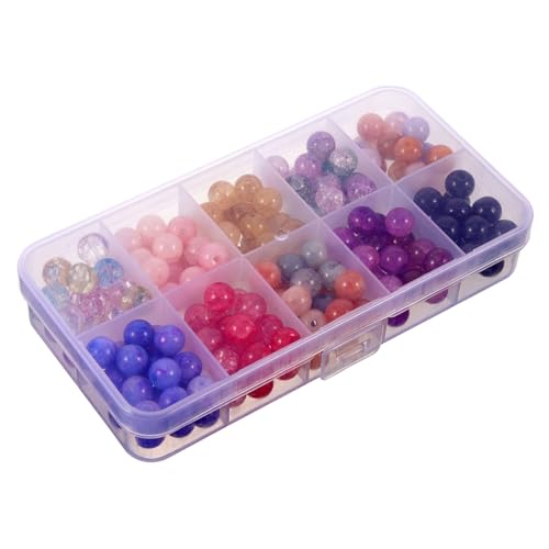 GALPADA 1 Schachtel DIY Runde Glasperlen Bunte Loose Beads für Armband und Halskettenherstellung für Bastelprojekte und Schmuckdesigns Einfache Handhabung und Teilbarkeit für Kreative GALPADA 1 Schachtel DIY Runde Glasperlen Bunte Loose Beads für Armband und Halskettenherstellung für Bastelprojekte und Schmuckdesigns Einfache Handhabung und Teilbarkeit für Kreative von GALPADA