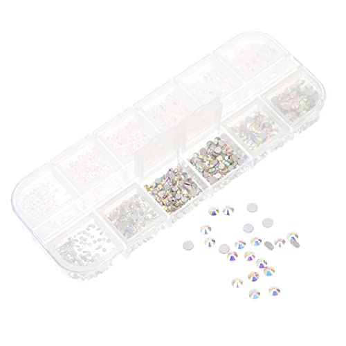 GALPADA 1 Schachtel Fächer Nageldiamanten DIY Nail Art Dekorationen Flache Strasssteine Maniküre Ornamente Weiß Ab Glitzer für Fingernägel Kreative Nagelkunst Zubehör GALPADA 1 Schachtel Fächer Nageldiamanten DIY Nail Art Dekorationen Flache Strasssteine Maniküre Ornamente Weiß Ab Glitzer für Fingernägel Kreative Nagelkunst Zubehör von GALPADA