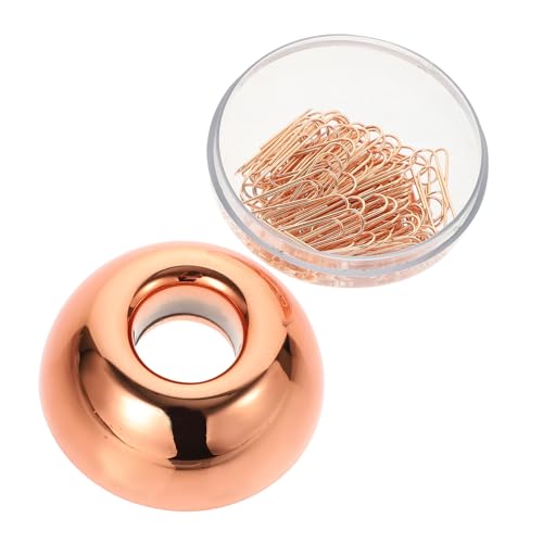 GALPADA 1 Schachtel Klein Elegante Büroklammern Roségold im Praktischen für Effizientes Arbeiten für Dokumente Notizen DIY Projekte und Hergestellt aus Robustem Legierungsmaterial Glatte von GALPADA