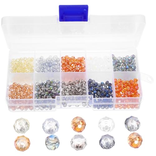 GALPADA 1 Schachtel Rondelle Perlen in Box DIY Spacer Beads für Schmuckherstellung Langlebige Glasperlen zum Auffädeln für Armbänder Halsketten und Bastelprojekte GALPADA 1 Schachtel Rondelle Perlen in Box DIY Spacer Beads für Schmuckherstellung Langlebige Glasperlen zum Auffädeln für Armbänder Halsketten und Bastelprojekte von GALPADA