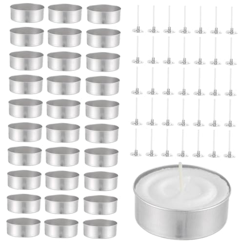 GALPADA 1 Set Aluminiumbox + Dochthalter Aluminiumdosen Gläser Behälter Kerzendochte Zur Kerzenherstellung Teelichtdosen Becher Kerzenherstellung Teelichtbecher Klein GALPADA 1 Set Aluminiumbox + Dochthalter Aluminiumdosen Gläser Behälter Kerzendochte Zur Kerzenherstellung Teelichtdosen Becher Kerzenherstellung Teelichtbecher Klein von GALPADA