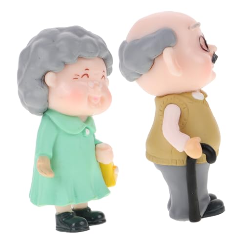 GALPADA 1 Set Liebespaar Ornamente Hochzeitsdekor Weihnachtsdekorationen Weihnachtsmittelstücke Figuren Für Ältere Paare Kreative Kuchendekoration Kuchenschmuck Ornamente Für Ältere Paare von GALPADA