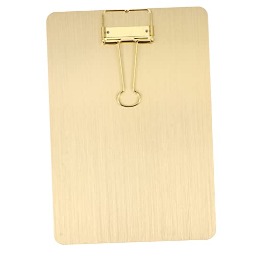 GALPADA 1 Stück Notizblock rostfrei a5 büroklammer Papier Aufzeichnungen mit Mini-Klemmbrett a5 Memo-Klemmbretter Schulmaterial Pads für Metalsmall -Zwischenablage Klemmbrettständer Golden GALPADA 1 Stück Notizblock rostfrei a5 büroklammer Papier Aufzeichnungen mit Mini-Klemmbrett a5 Memo-Klemmbretter Schulmaterial Pads für Metalsmall -Zwischenablage Klemmbrettständer Golden von GALPADA
