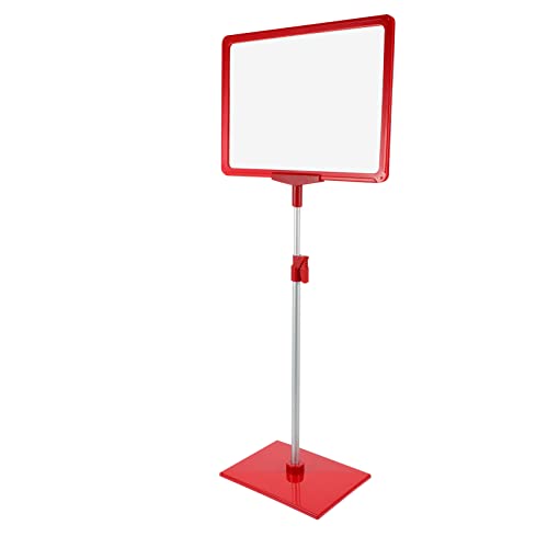 GALPADA 1 Stück Posterrahmen aus Aluminium Höhenverstellbarer Stand Transparenter Schilderhalter für Doppelseitige Werbung für Ausstellungen Geschäfte und Restaurants von GALPADA