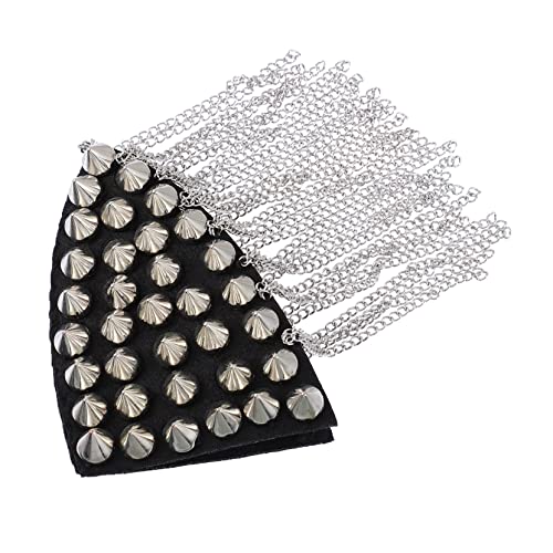GALPADA 1 Stück Vintage Rivet Tassel Schulterklappen für Kostümparty Einzigartige Epauletten mit Kettenfransen Multifunktionale Schulterabzeichen für Aufführungen und Zeremonien GALPADA 1 Stück Vintage Rivet Tassel Schulterklappen für Kostümparty Einzigartige Epauletten mit Kettenfransen Multifunktionale Schulterabzeichen für Aufführungen und Zeremonien von GALPADA