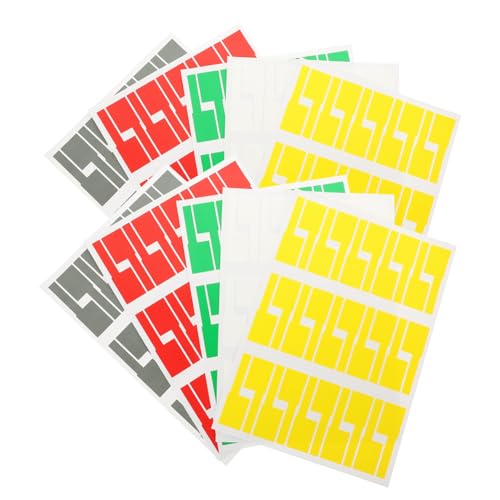 GALPADA 10 Blatt Bunte Selbstklebende Kabelorganizer Etiketten Wasserfest Reißfest P förmige Netzwerkkabel Beschriftung Farbige Kabelmarkierer für Büro Schule und Zuhause Praktische GALPADA 10 Blatt Bunte Selbstklebende Kabelorganizer Etiketten Wasserfest Reißfest P förmige Netzwerkkabel Beschriftung Farbige Kabelmarkierer für Büro Schule und Zuhause Praktische von GALPADA