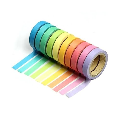 GALPADA 10 Rollen Regenbogenband farbiges Washi-Tape farbiges Band Farbband basteln farbiges Abdeckband Bandfarbe farbige Washi-Tapes farbiges Klebeband ästhetisches Washi-Tape Washi Tape GALPADA 10 Rollen Regenbogenband farbiges Washi-Tape farbiges Band Farbband basteln farbiges Abdeckband Bandfarbe farbige Washi-Tapes farbiges Klebeband ästhetisches Washi-Tape Washi Tape von GALPADA