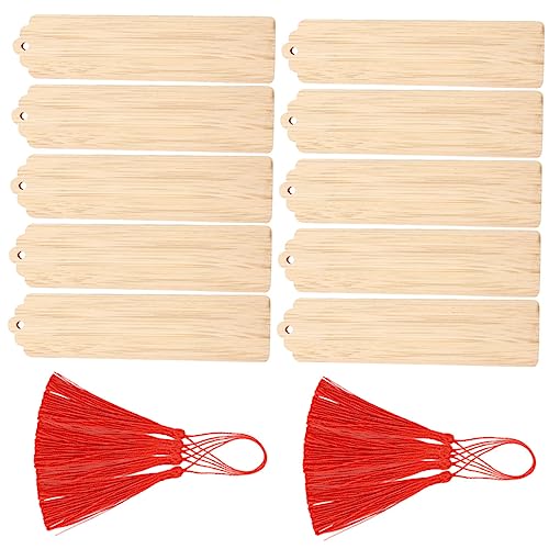 GALPADA 10 Sätze Holz Lesezeichen Blanko Selbstgestalten Unfertige Diy Page Marker mit Gravur Hangtags für Bastelprojekte Lesemarken für Buchliebhaber und Dekoration GALPADA 10 Sätze Holz Lesezeichen Blanko Selbstgestalten Unfertige Diy Page Marker mit Gravur Hangtags für Bastelprojekte Lesemarken für Buchliebhaber und Dekoration von GALPADA