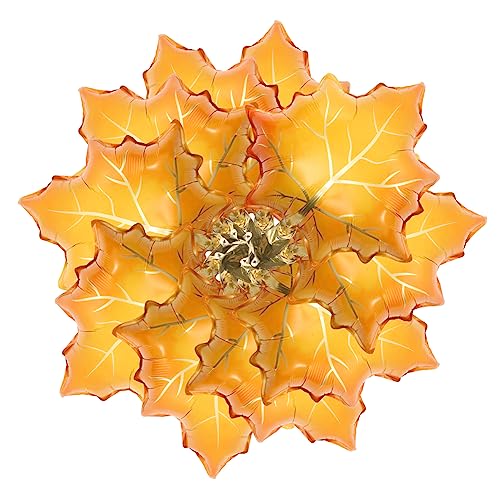 GALPADA 10 Stück Ahornblatt Folienballons Herbstdekoration für Erntedankfest und Themenpartys Ansprechende Farben für Unvergessliche Feiern GALPADA 10 Stück Ahornblatt Folienballons Herbstdekoration für Erntedankfest und Themenpartys Ansprechende Farben für Unvergessliche Feiern von GALPADA
