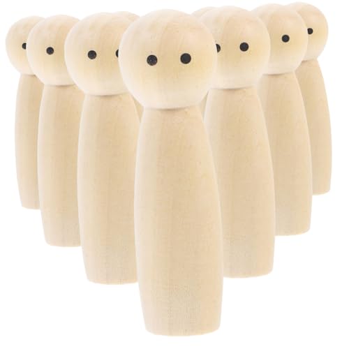 GALPADA 10 Stück Bemalte Holzpuppe Süßes Produkt In Form Der Bob DIY Puppe Schlichte Kleine Vorräte Malspielzeug Kinderbasteln Familienhandwerk Unsere Unlackierte Heimdekoration GALPADA 10 Stück Bemalte Holzpuppe Süßes Produkt In Form Der Bob DIY Puppe Schlichte Kleine Vorräte Malspielzeug Kinderbasteln Familienhandwerk Unsere Unlackierte Heimdekoration von GALPADA
