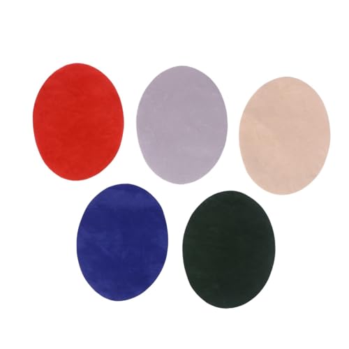 GALPADA 10 Stück Bügelflicken Oval Reparaturflicken für Kleidung Jeans Knie Ellbogen Farben DIY Aufbügelbare Patches zum Aufnähen Dekoratives Reparaturset für Jeans und Textilien von GALPADA
