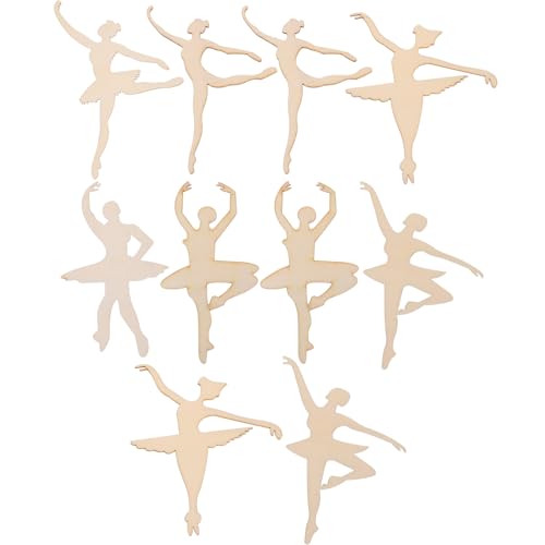 GALPADA 10 Stück Bunte Holzscheiben für Bastelprojekte DIY Ballett Tanz Holzstückchen Bastelmaterial für Holz Ausschnitte für Dekoration und Kunstprojekte GALPADA 10 Stück Bunte Holzscheiben für Bastelprojekte DIY Ballett Tanz Holzstückchen Bastelmaterial für Holz Ausschnitte für Dekoration und Kunstprojekte von GALPADA