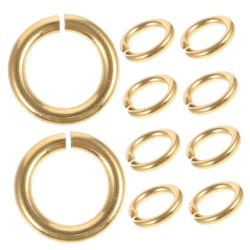 GALPADA 10 Stück DIY Leder Spaltringe Offene Verbindungselemente für Schmuckherstellung Vielseitige Biegeringe für Armbänder und Anhänger GALPADA 10 Stück DIY Leder Spaltringe Offene Verbindungselemente für Schmuckherstellung Vielseitige Biegeringe für Armbänder und Anhänger von GALPADA