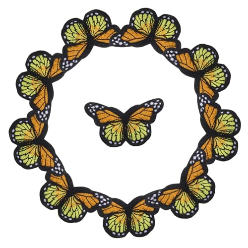 GALPADA 10 Stück Gestickte Stoffapplikationen für Jacken Hüte Vintage Diy Bekleidungsdeko zur Reparatur von Kleidung GALPADA 10 Stück Gestickte Stoffapplikationen für Jacken Hüte Vintage Diy Bekleidungsdeko zur Reparatur von Kleidung von GALPADA