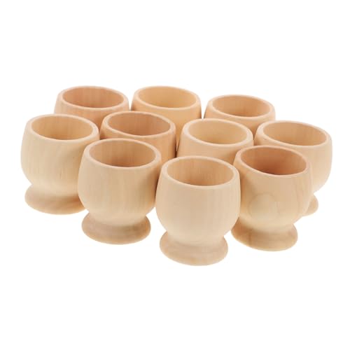 GALPADA 10 Stück Holz Eierhalter DIY Ostern Eierbecher Sicherem Holz mit Rutschfestem Stand für Bemalte Ostereier und Kreative Osterdekoration GALPADA 10 Stück Holz Eierhalter DIY Ostern Eierbecher Sicherem Holz mit Rutschfestem Stand für Bemalte Ostereier und Kreative Osterdekoration von GALPADA