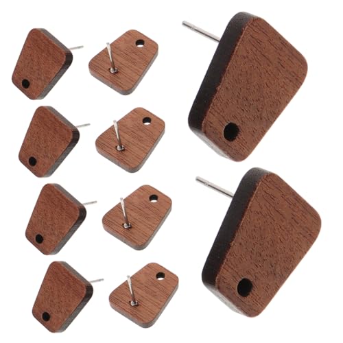 GALPADA 10 Stück Holz Ohrringe Bastelmaterial Holz Ohrstecker Unvollendete Holzohrringe für DIY Schmuckherstellung und Kreativprojekte von GALPADA