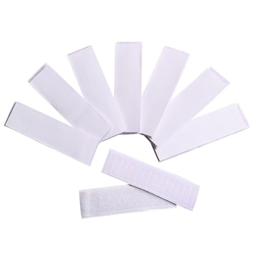 GALPADA 10 Stück Klettband Selbstklebend für Tischskirtdesign Montagepads für Glatte Oberflächen im Büro und Zuhause Wiederverwendbar und Langlebig von GALPADA