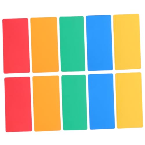GALPADA 10 Stück Magnetische Beschreibbare Etiketten Bunte Whiteboard Labels Wiederverwendbar Trocken Abwischbar für Lager Büro Klassenzimmer Glatte Magnetische Oberfläche von GALPADA