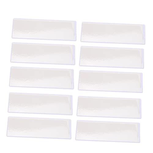 GALPADA 10 Stück Magnetische PVC Etikettenhalter mit Weißer Rückseite Selbstklebend Vielseitige Kartenhalter für Lager Büro Schule Magnetischer Labelhalter zum Einfachen Anbringen und von GALPADA