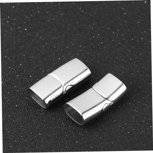GALPADA 10 Stück Magnetverschluss für Armbänder und Lederbänder Robuste und Rostfreie Schnallen mit Sicherem Verschlussmechanismus Stahlfarbe GALPADA 10 Stück Magnetverschluss für Armbänder und Lederbänder Robuste und Rostfreie Schnallen mit Sicherem Verschlussmechanismus Stahlfarbe von GALPADA