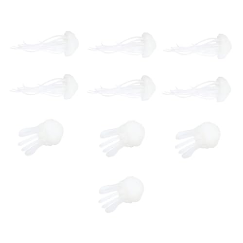 GALPADA 10 Stück Mini Quallen Epoxidharz Füller Teiliges für DIY Handwerk Meeresmotiv Schmuckzubehör Leicht zu Verarbeiten für Schlüsselanhänger und Handy Dekoration von GALPADA