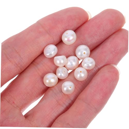 GALPADA 10 Stück Natürliche Süßwasser-perlen Nah-rund Kleine Perlen mit Bohrung für Schmuckherstellung DIY Halsketten Armbänder Ohrringe Basteln Zubehör GALPADA 10 Stück Natürliche Süßwasser-perlen Nah-rund Kleine Perlen mit Bohrung für Schmuckherstellung DIY Halsketten Armbänder Ohrringe Basteln Zubehör von GALPADA