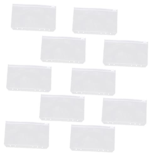 GALPADA 10 Stück PVC Reißverschluss Bindertaschen Durchsichtige Aufbewahrungstaschen für Karten Belege und Notizen für Formate Langlebig und Praktisch GALPADA 10 Stück PVC Reißverschluss Bindertaschen Durchsichtige Aufbewahrungstaschen für Karten Belege und Notizen für Formate Langlebig und Praktisch von GALPADA