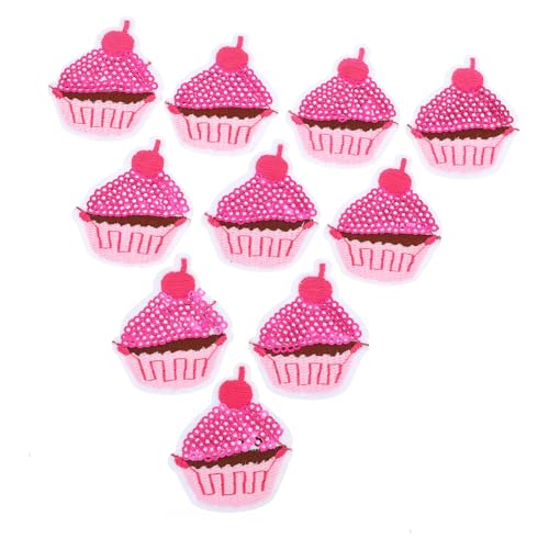 GALPADA 10 Stück Pailletten Aufbügelbare Eiscreme Cupcake Stickerei Applikationen DIY Kleidung Taschen Dekoration Rosa Hintergrund GALPADA 10 Stück Pailletten Aufbügelbare Eiscreme Cupcake Stickerei Applikationen DIY Kleidung Taschen Dekoration Rosa Hintergrund von GALPADA